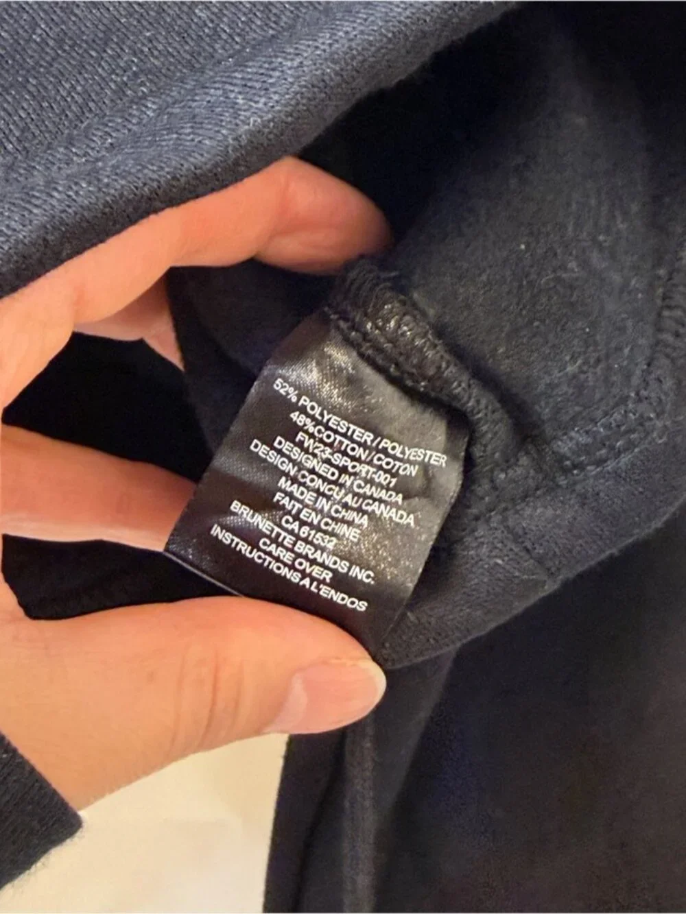 Brunette The Label Kindness Club Full Zip Super Crop Hoodie Black L/XL NWT
